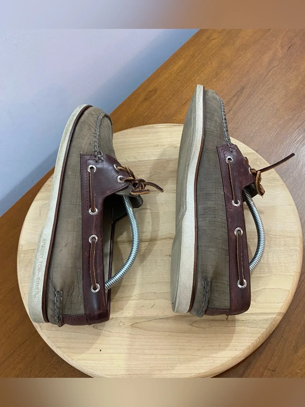 Sperry Gold Cup Mens 10.5 M Original Boat Shoes Two Tone Leather Brown Top-Sider